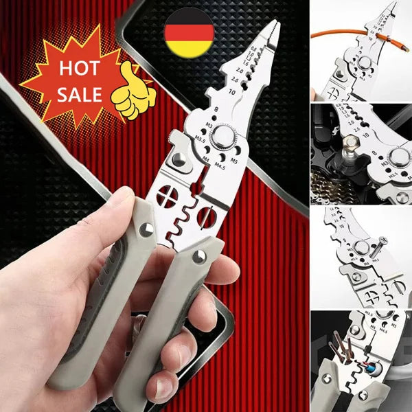2024 New Arrival🔥Multifunctional Wire Stripper Crimper Cable Cutter Pliers